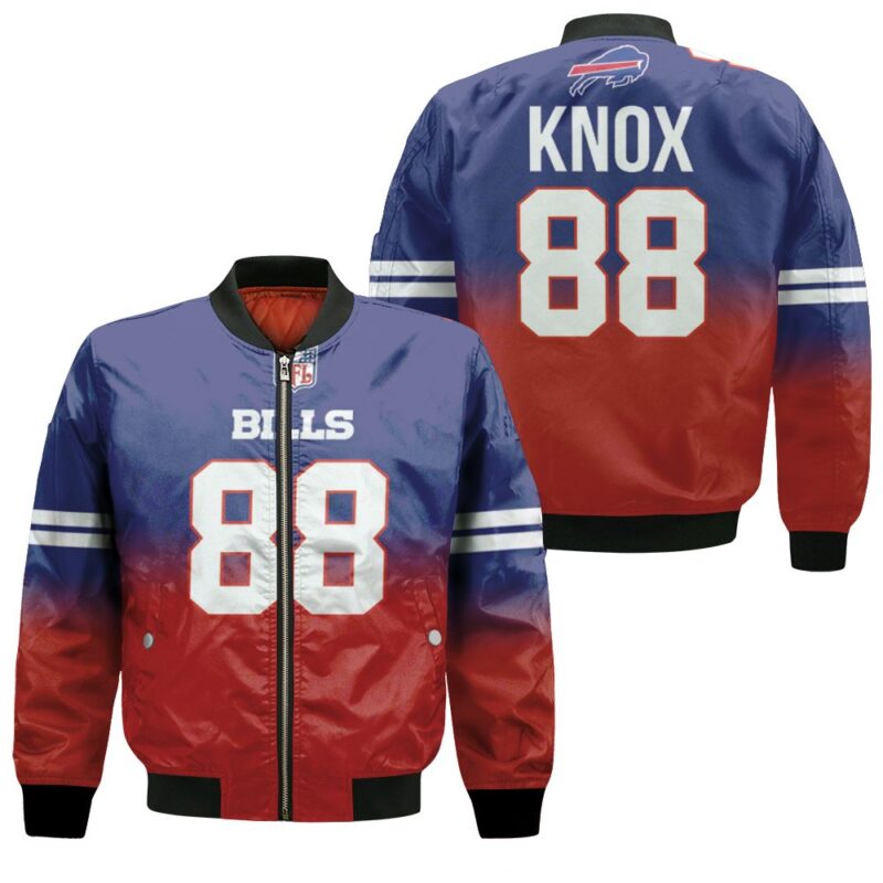 Buffalo Bills Dawson Knox #88 Great Player NFL American Football Team Royal Color Crash Gift For Bills Fans Bomber Jacket BJ01303