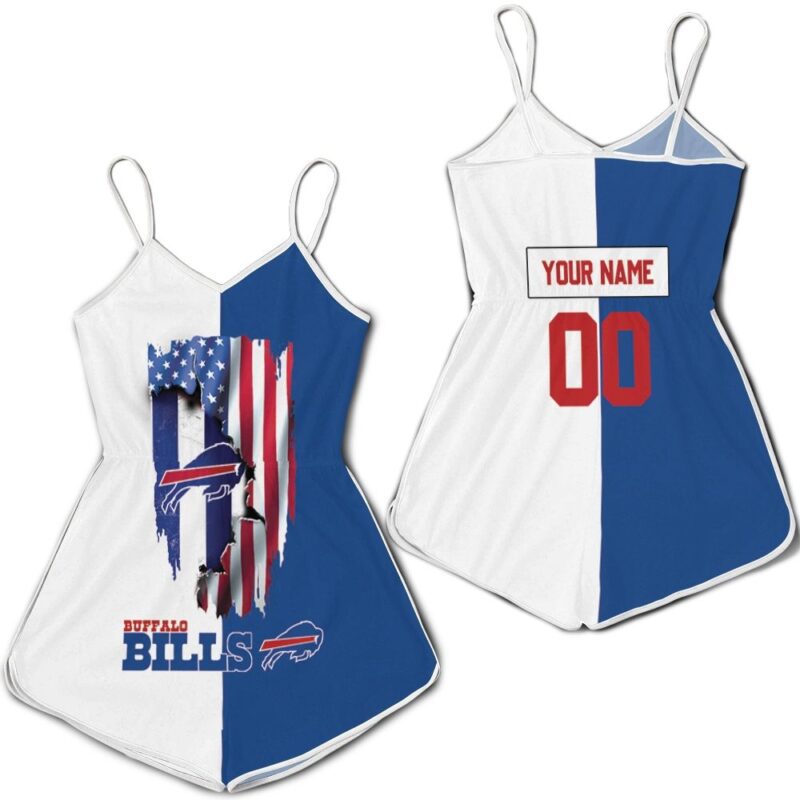 Buffalo Bills Love Under Ripped Flag 2020 AFC East Champions Personalized Romper RJ03528