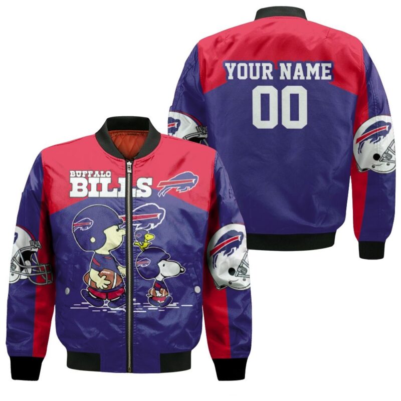 Buffalo Bills Snoopy Fan Now Any Forever 2020 Afc East Champions Personalized Bomber Jacket BJ01319