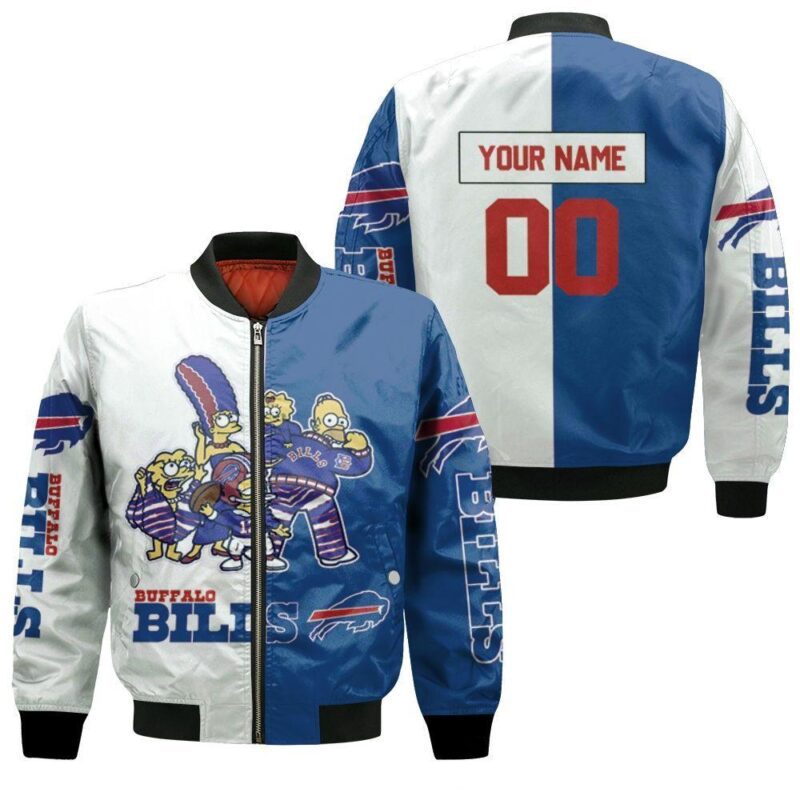 Buffalo Bills The Simpsons Family Fan AFC East Division 2020 Champs Personalized Bomber Jacket BJ01260