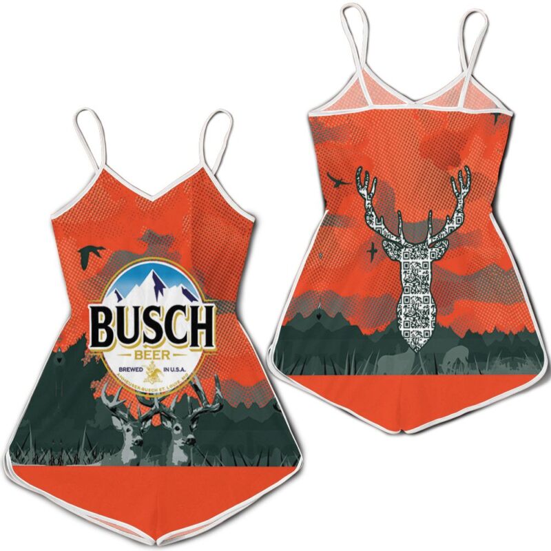 Busch beer logo and deer head for fans 3d jersey Romper RJ04552