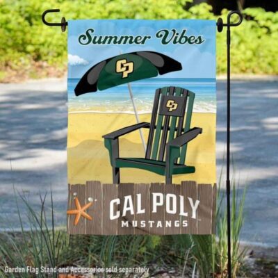 Cal Poly Mustangs Summer Vibes Decorative Garden Flag GF01392