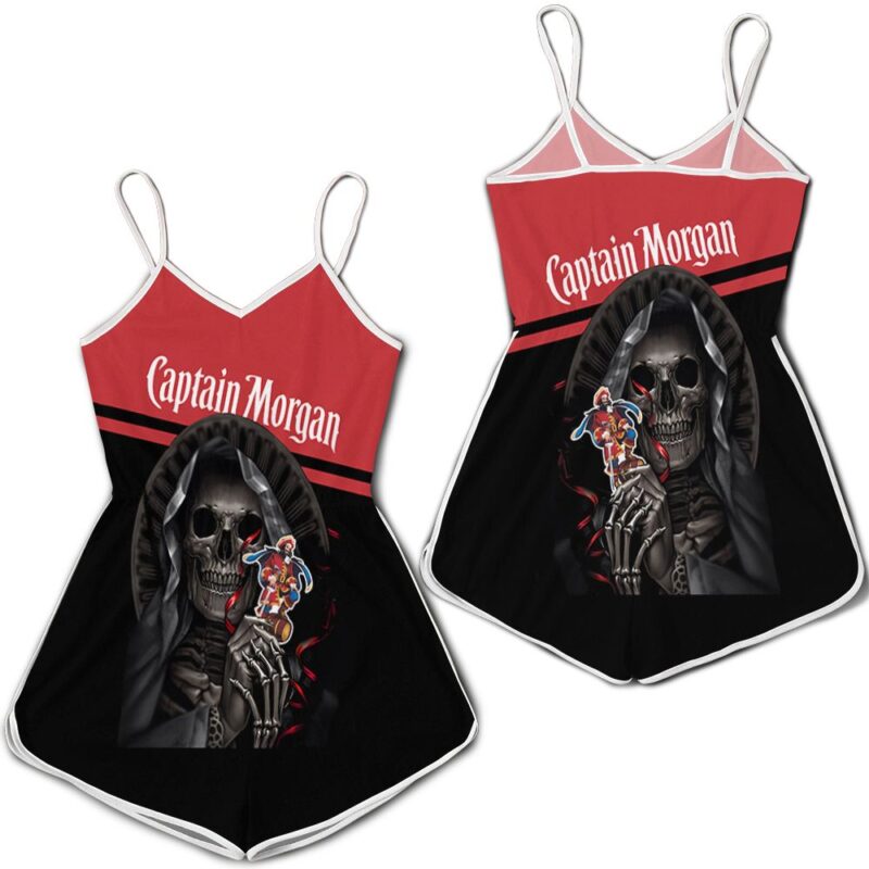 Captain Morgan Skull Maiden 3d jersey Romper RJ04604