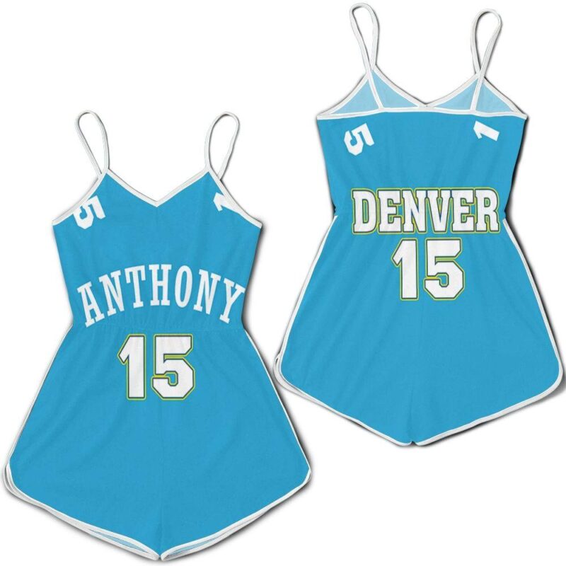 Carmelo Anthony Denver Nuggets 2003-04 Hardwood Classics Light Blue Jersey Romper RJ01699