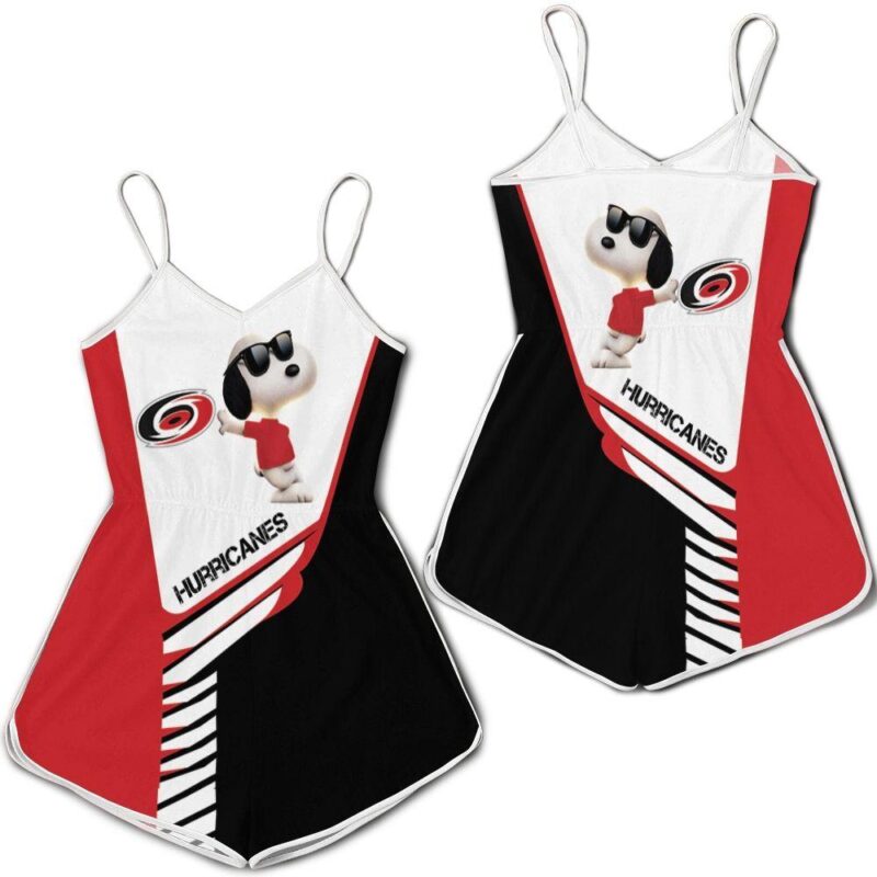 Carolina Hurricanes Snoopy For Fans 3D Romper RJ05575