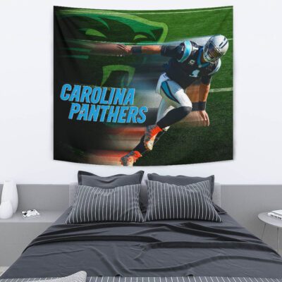 Carolina Panthers American Football Team Tapestry Cam Newton Running Lightning Speed Tapestry Wall Hanging 2 Carolina Panthers American Football Team Tapestry Cam Newton Running Lightning Speed Tapestry Wall Hanging 2