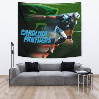 Carolina Panthers American Football Team Tapestry Cam Newton Running Lightning Speed Tapestry Wall Hanging 3 Carolina Panthers American Football Team Tapestry Cam Newton Running Lightning Speed Tapestry Wall Hanging 3