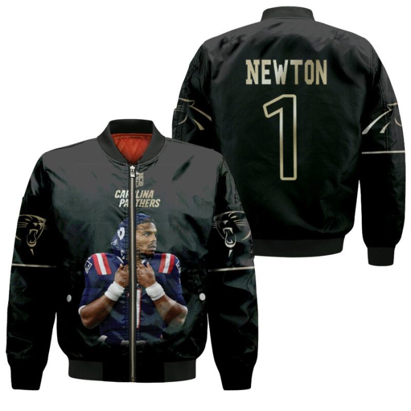 Carolina Panthers Cam Newton 1 NFL Legendary Captain America Football Gift For Panthers Fans Bomber Jacket BJ00407