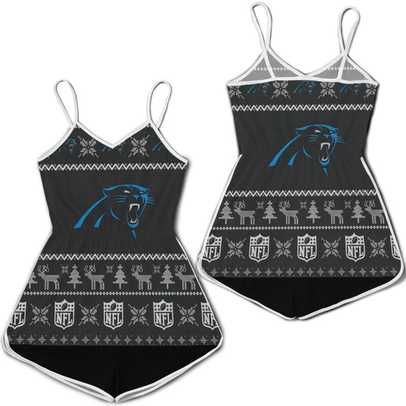 Carolina Panthers NFL Ugly Sweatshirt Christmas 3D Romper RJ03459