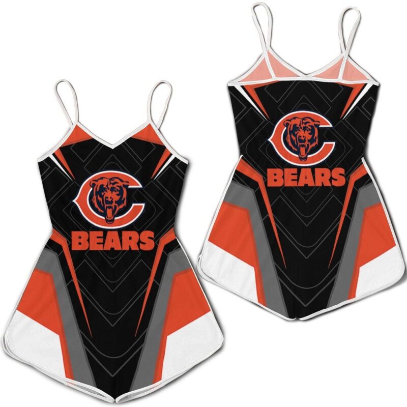 Chicago Bears Logo Legging For Fan 3d Romper RJ04166