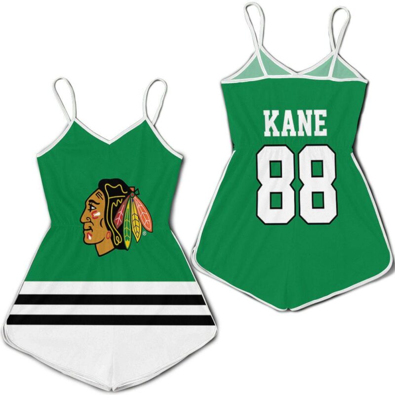 Chicago Blackhawks 88 Kane Jersey Inspired Romper RJ01917