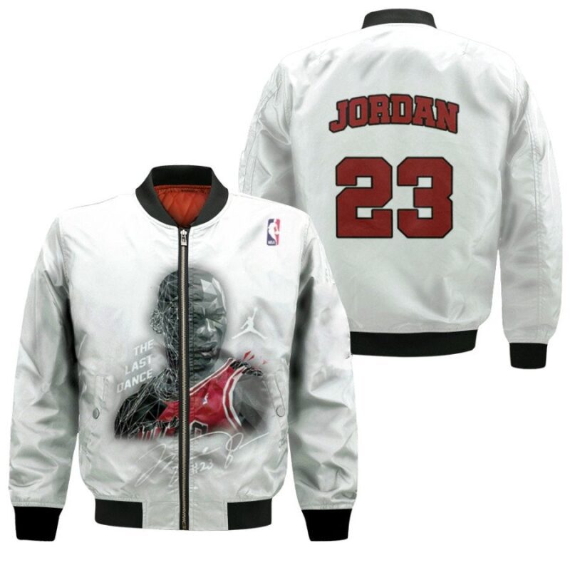 Chicago Bulls Michael Jordan 23 NBA Best Legends Ever White Gift For Bulls Fans Bomber Jacket BJ00520