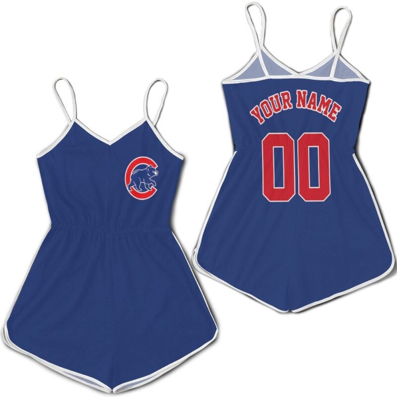 Chicago Cubs Personalized Custom Royal 2019 Jersey Inspired Style Romper RJ04631