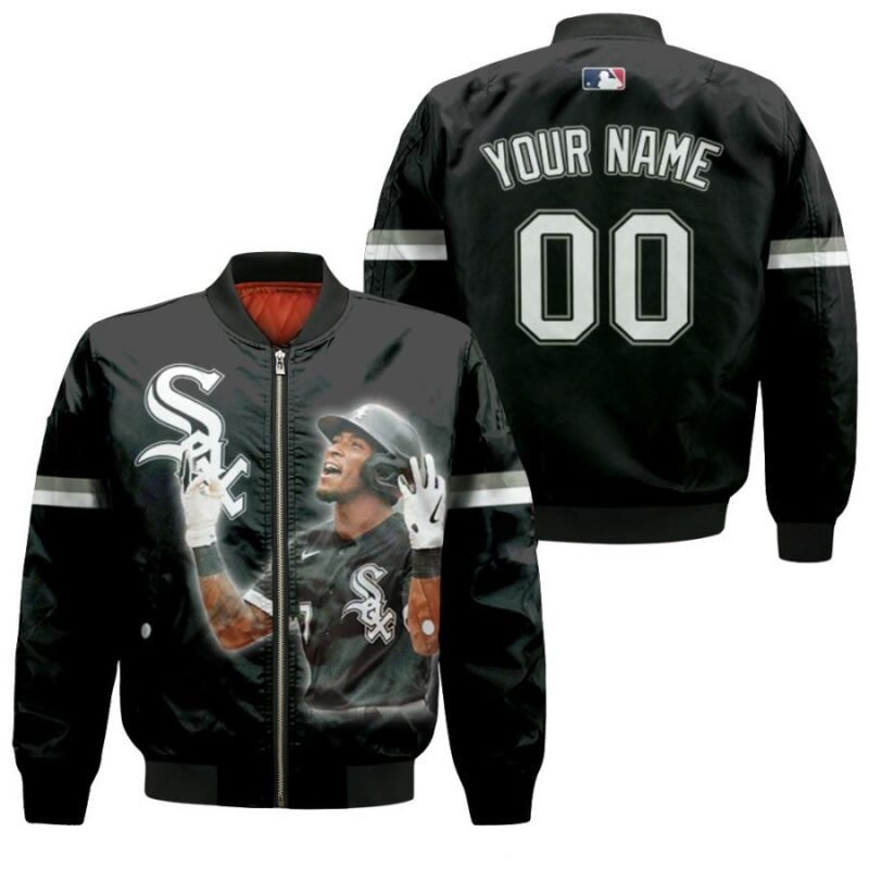 Chicago White Sox Tim Anderson 7 MLB 2020 Great Player Black 3D Personalized Gift With Custom Number Name For White Sox Fans Bomber Jacket BJ04243