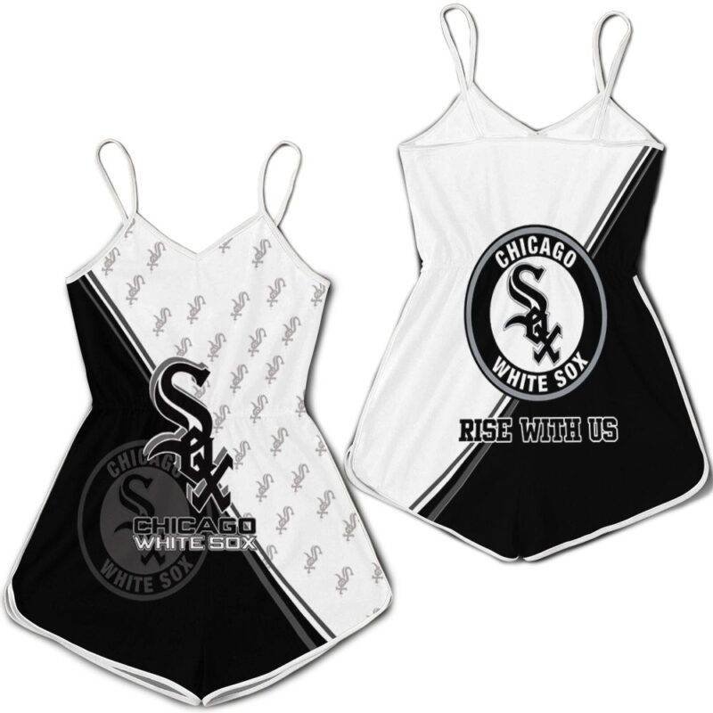 Chicago white sox black and white for fan 3d jersey Romper RJ04568