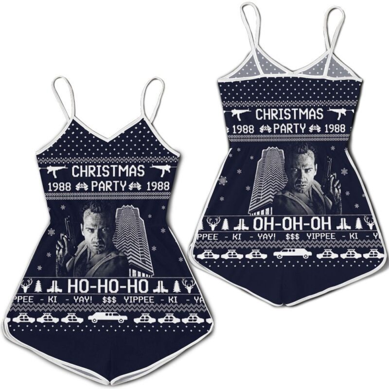 Christmas 1988 party ho ho ho yippee ki yay die hard 3d t shirt hoodie sweate jersey Romper RJ04698