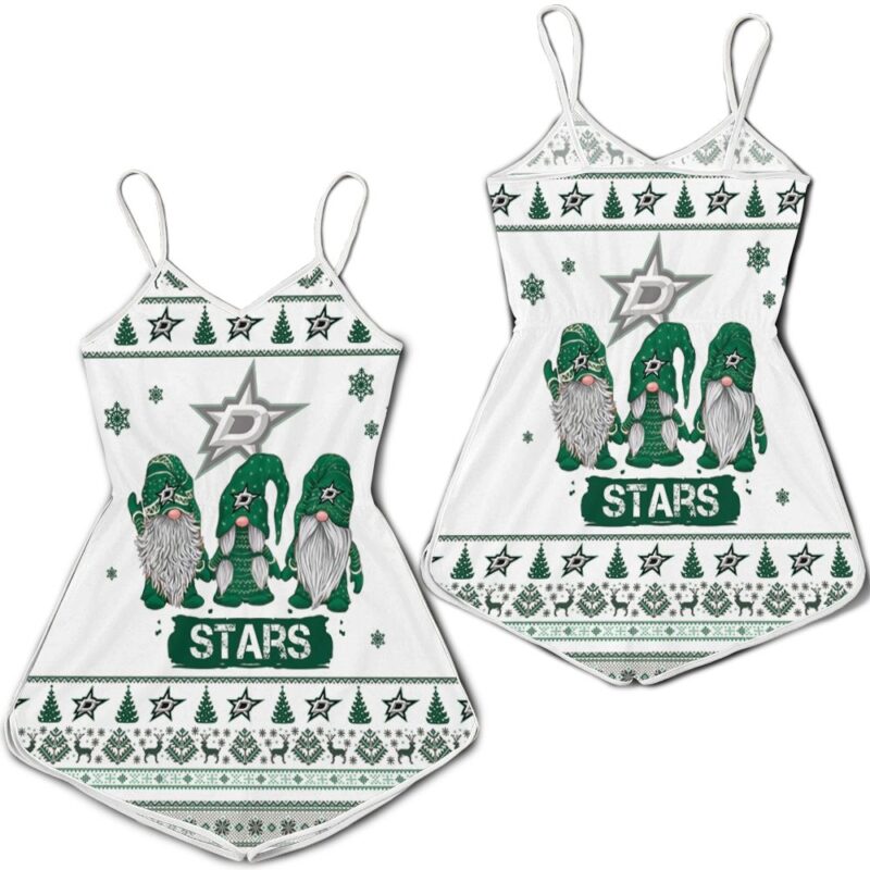 Christmas Gnomes Dallas Stars Ugly Sweatshirt Christmas 3D Romper RJ03311