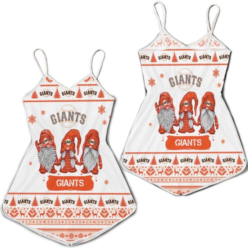 Christmas Gnomes San Francisco Giants Ugly Sweatshirt Christmas 3D Romper RJ03085