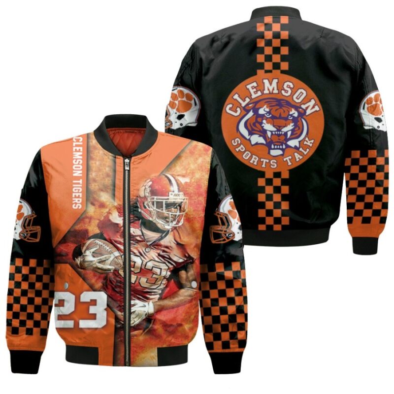 Clemson Tigers 2021 NCAA Andrew Booth Jr 23 NFL Legendary Captain Gift For Clemson Fans Bomber Jacket BJ00795