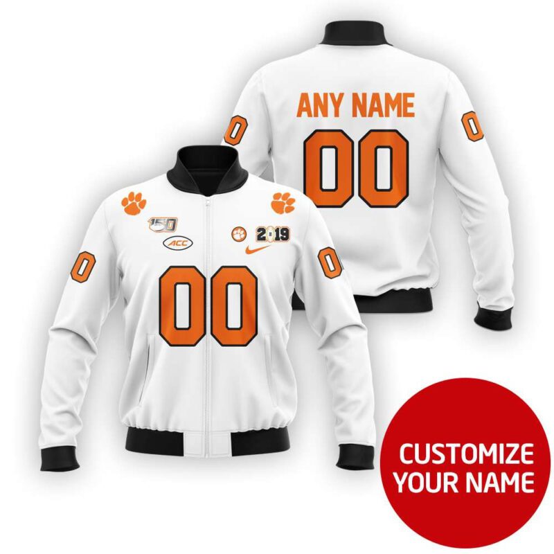 Clemson Tigers Sport Team Ncaa Personalized Number Name Jersey Design Gift For Tigers Fans Bomber Jacket BJ04056