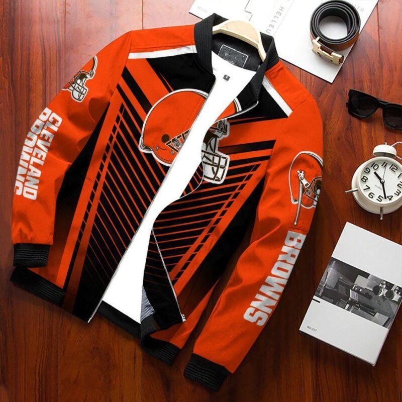 Cleveland Browns Bomber Jacket 292 Sport Hot Trending Hot Choice Design Beautiful BJ01691