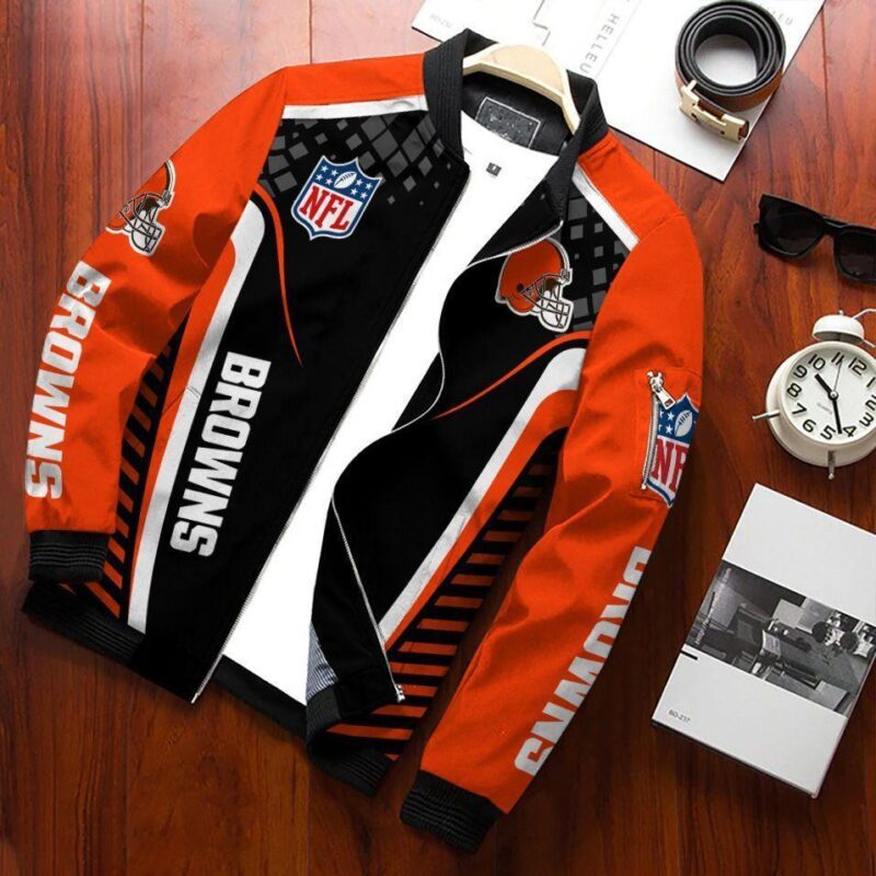 Cleveland Browns Bomber Jacket 336 Sport Hot Trending Hot Choice Design Beautiful BJ02087