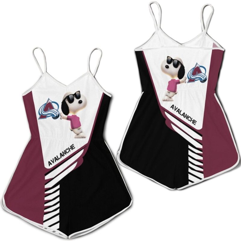 Colorado Avalanche Snoopy For Fans 3D Romper RJ03276