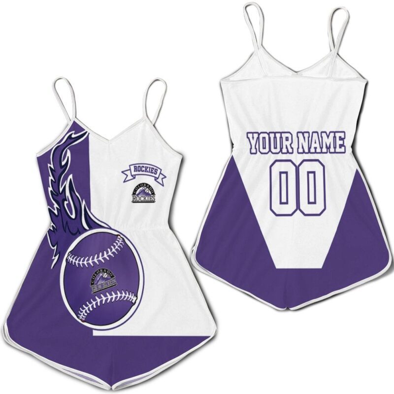 Colorado Rockies 3d Personalized Romper RJ03512