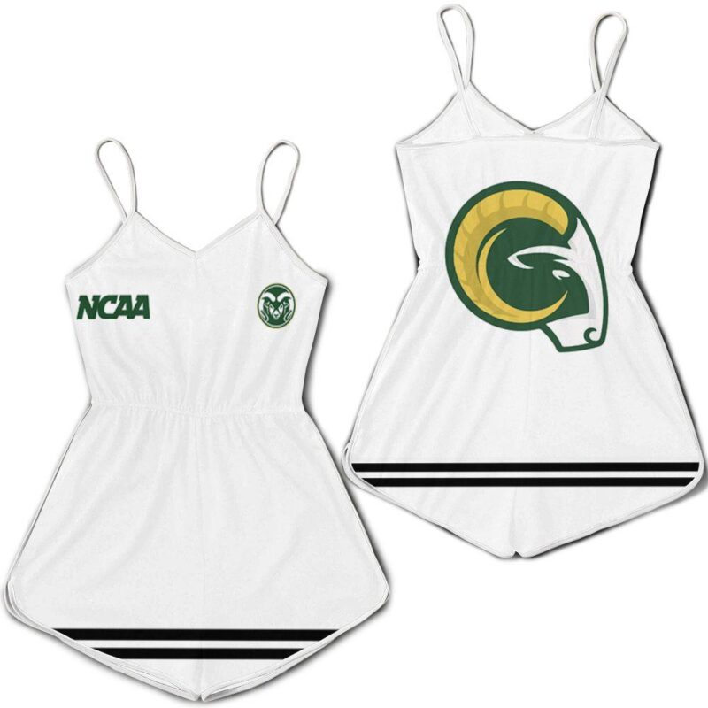 Colorado State Rams Ncaa Classic White With Mascot Logo Gift For Colorado State Rams Fans Romper Jumpsuit RJ05550