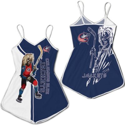 Columbus Blue Jackets And Zombie For Fans Romper RJ03193