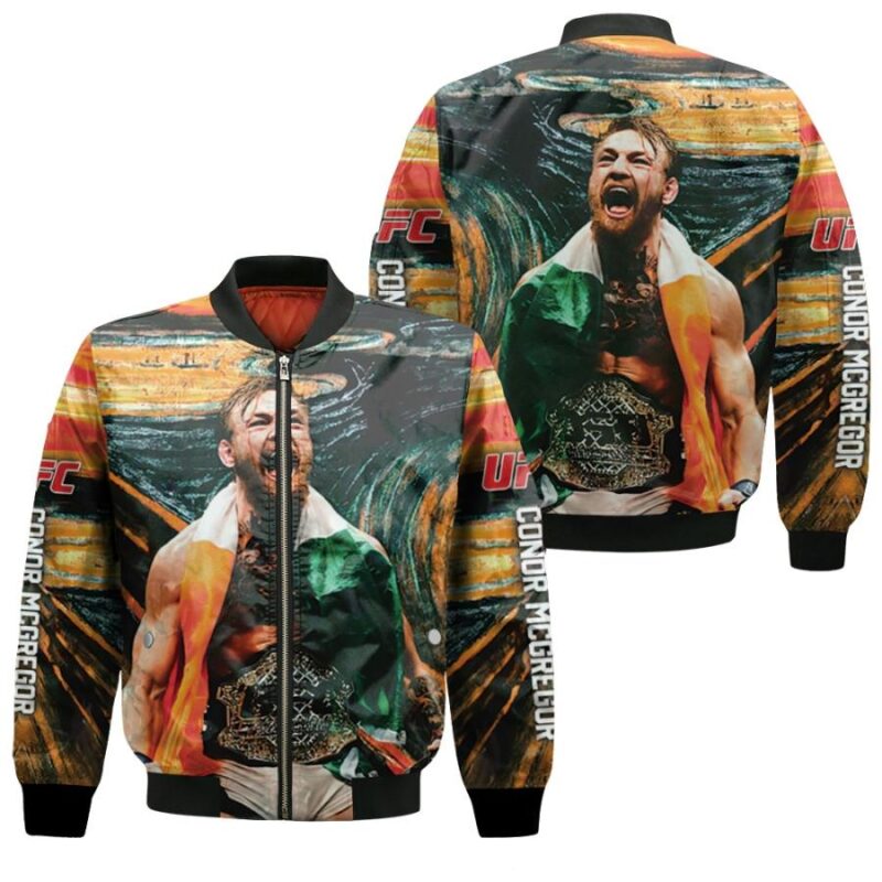 Conor McGregor UFC Ultimate Warrior The Notorious gift for Conor McGregor Fans Bomber Jacket BJ03383