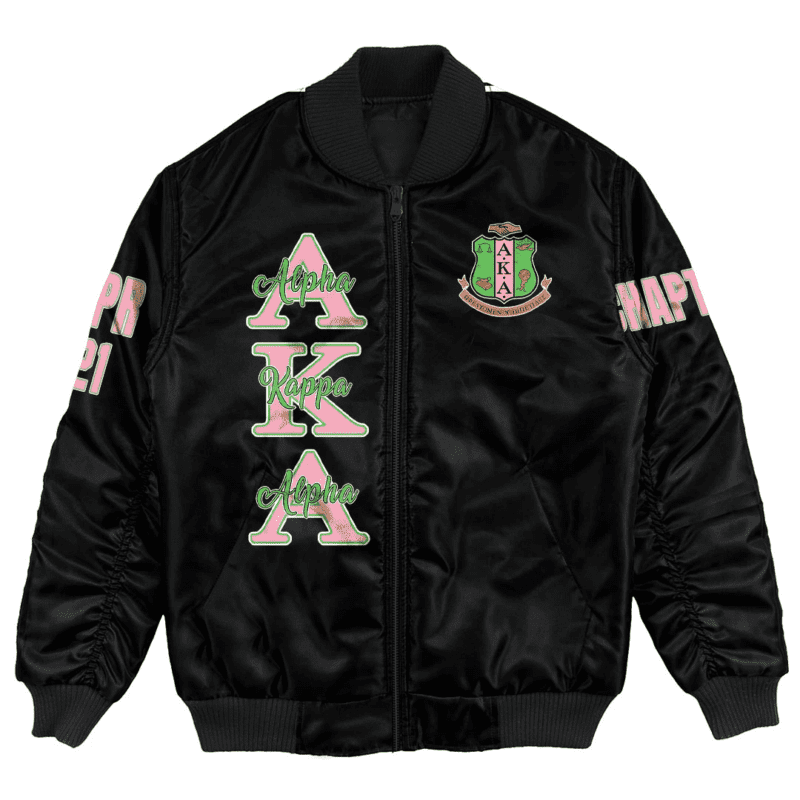 (Custom) Africa Zone Jacket - Alpha Kappa Alpha Bomber Jackets BJ02543