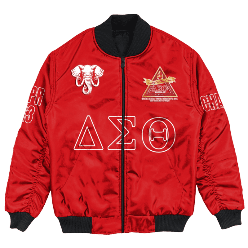 (Custom) Africa Zone Jacket - Lake Charles Alumnae Chapter Bomber Jackets BJ03063