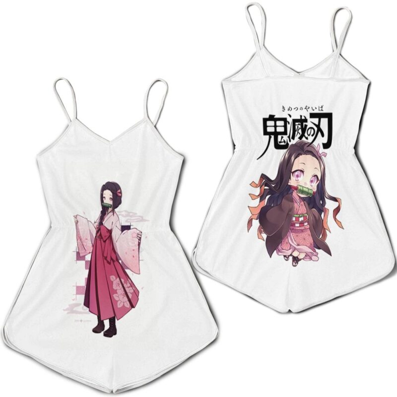 Cute kamado nezuko kimetsu no yaiba Romper RJ01683