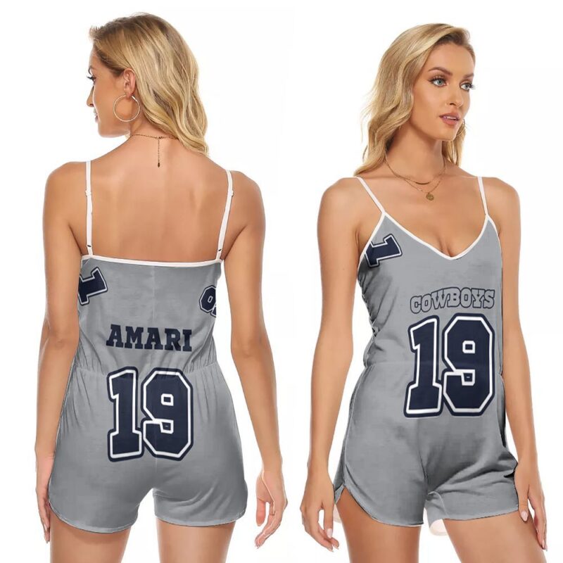 Dallas Cowboys Amari Cooper 19 Legend Player NFL American Football Team Gift For Cowboys Fans Amari Cooper Lovers V-neck Romper Jumpsuit RJ00680