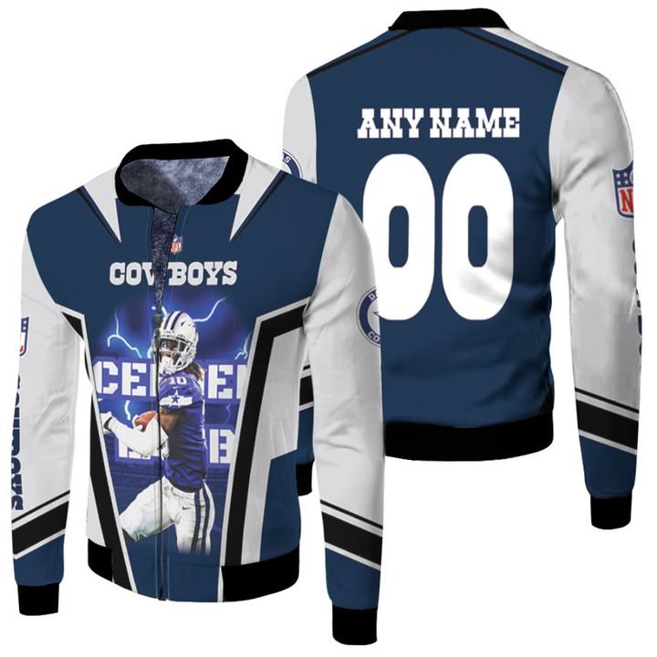 Dallas Cowboys CeeDee Lamb 00 Any Name Dark Blue Jersey Style Gift With ...