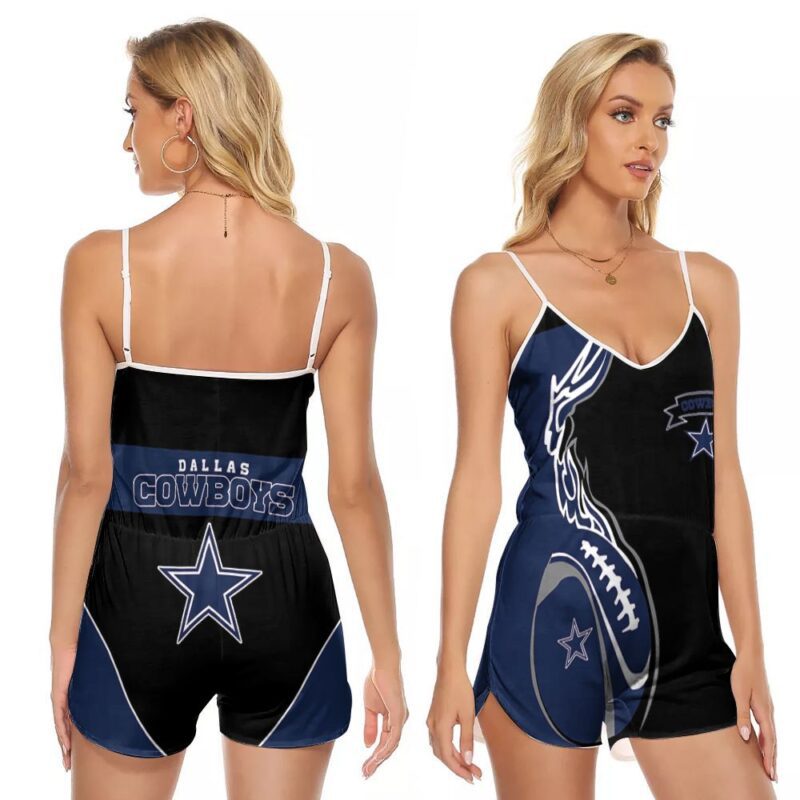 Dallas Cowboys National Football League Logo Team Gift For Dallas Cowboys Fans 2 V-neck Romper Jumpsuit RJ00685