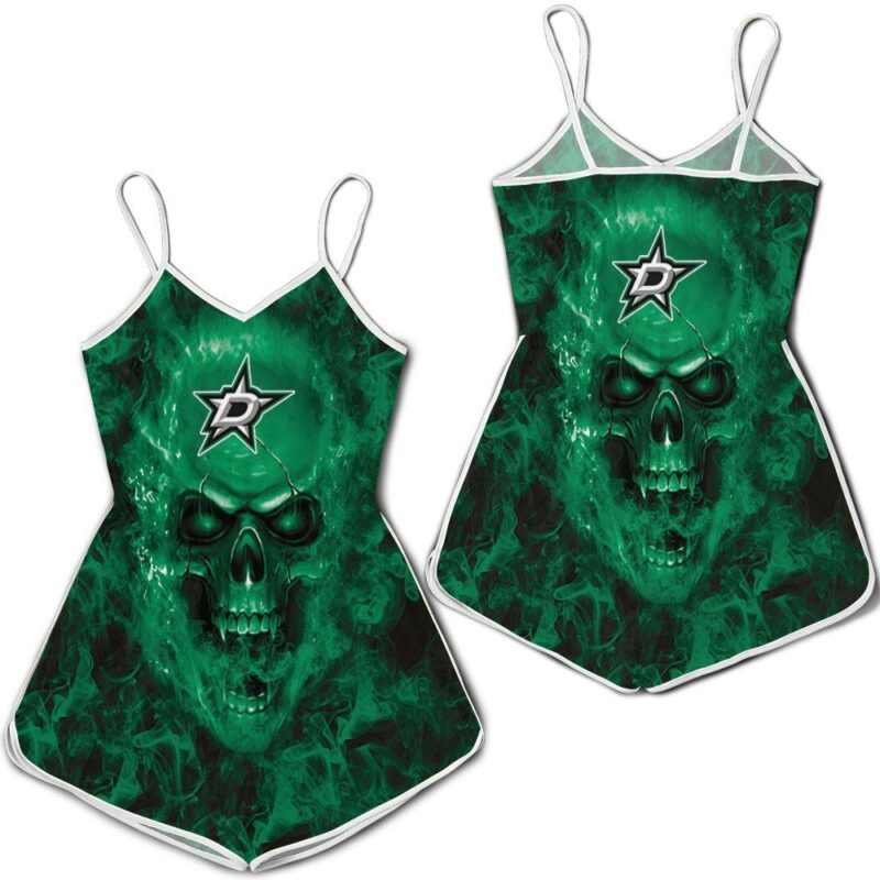 Dallas Stars NHL Fans Skull Romper RJ03466