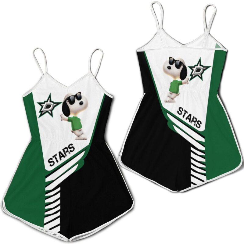 Dallas Stars Snoopy For Fans 3D Romper RJ03455