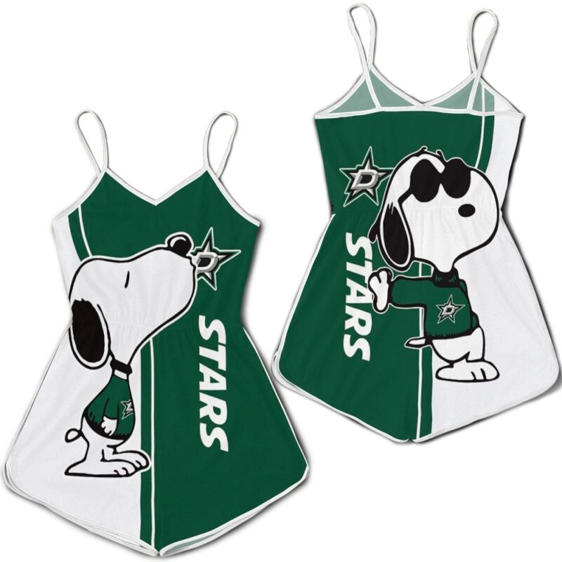 Dallas Stars Snoopy Lover 3D Printed Romper RJ03043