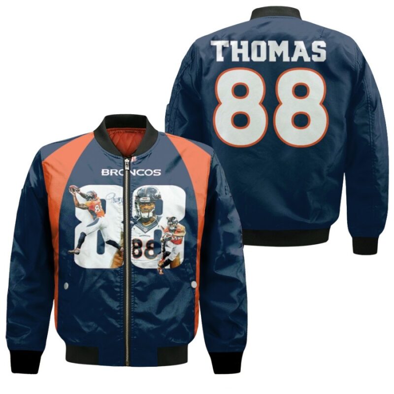 Demaryius Thomas 88 Denver Broncos Vapor Untouchable 2019 Navy Gift For Broncos Fans Bomber Jacket BJ00793