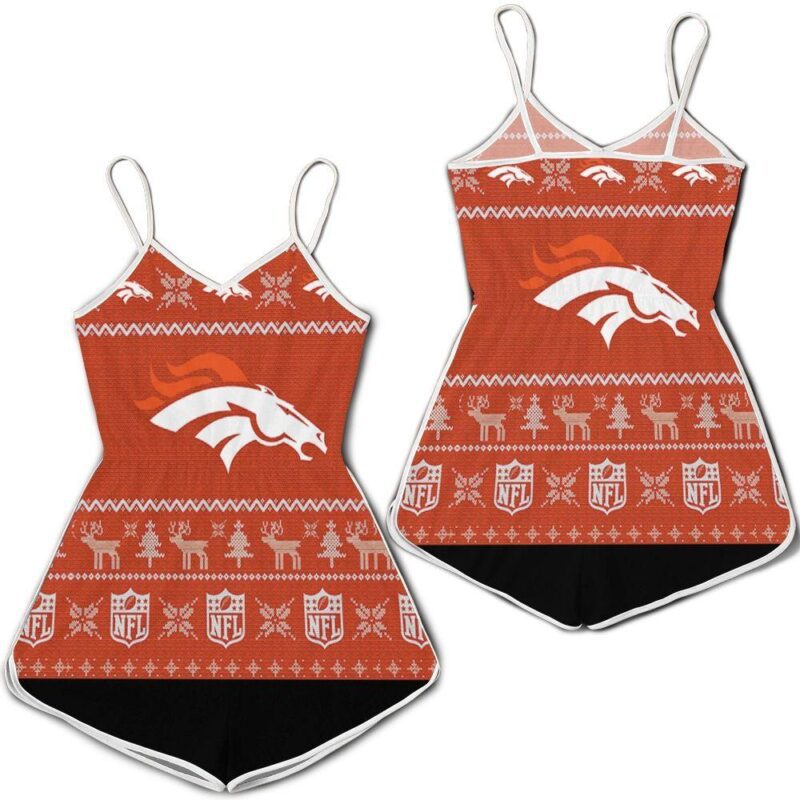 Denver Broncos NFL Ugly Sweatshirt Christmas 3D Romper RJ05602