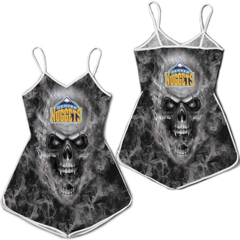 Denver Nuggets Nba Fans Skull Romper RJ03307