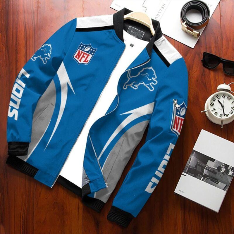 Detroit Lions Bomber Jacket 169 Sport Hot Trending Hot Choice Design Beautiful BJ02219