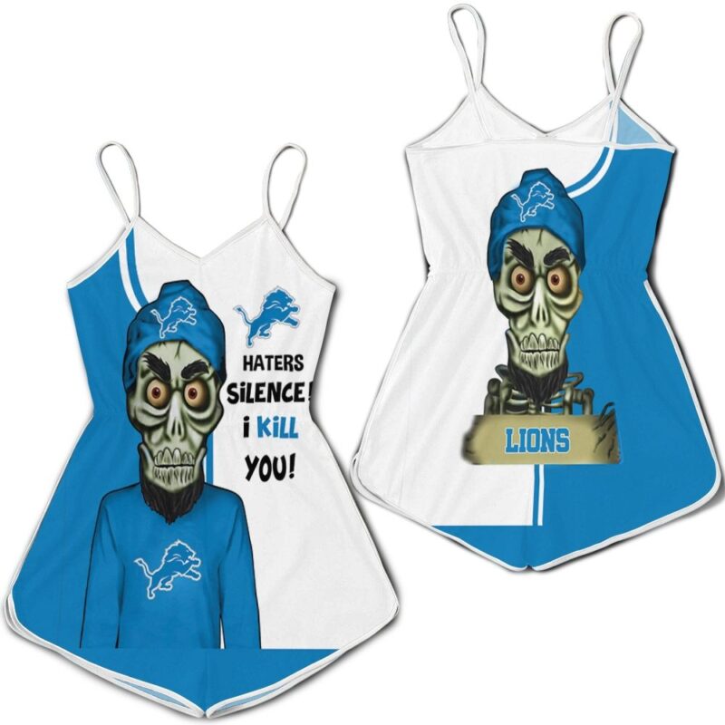 Detroit Lions Haters I Kill You 3D Romper RJ03029