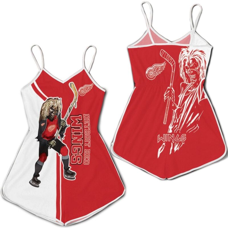 Detroit Red Wings And Zombie For Fans Romper RJ03248