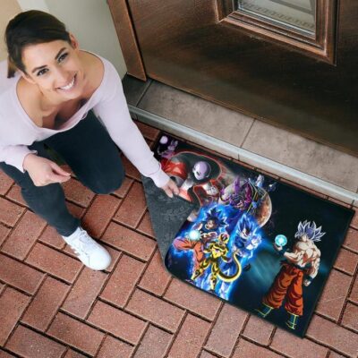 Dragon Ball Anime DB Main Characters Super Saiyan In Universe Door Mat Welcome Mat 4