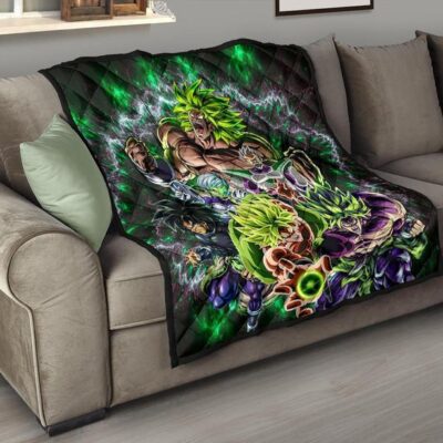 Dragon Ball Anime Tapestry DB Villains Broly Super Saiyan Full Power Quilt Blanket 8