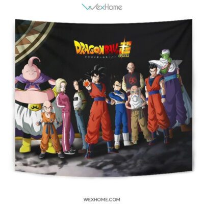 Dragon Ball Super Team Tapestry Anime Fan Gift Idea