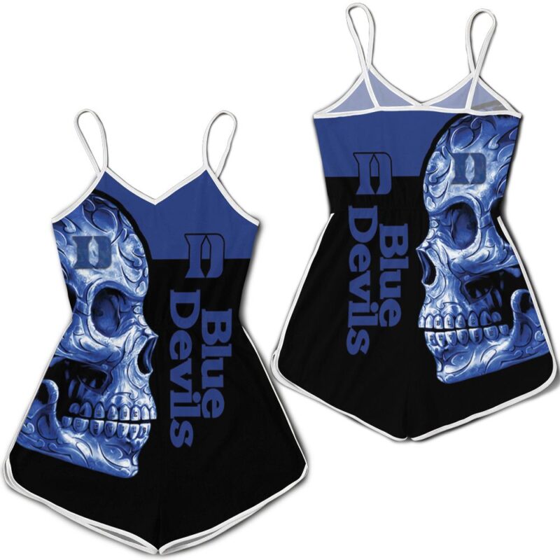 Duke Blue Devils Ncaa Skull 3d jersey Romper RJ04733
